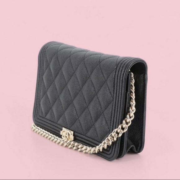 Chanel Quilted Boy Wallet on Chain Bag - Picture 2 of 10
